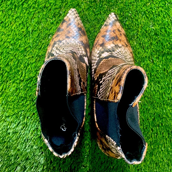 Faux snake embossed booties - 36.5 - Picture 4 of 4